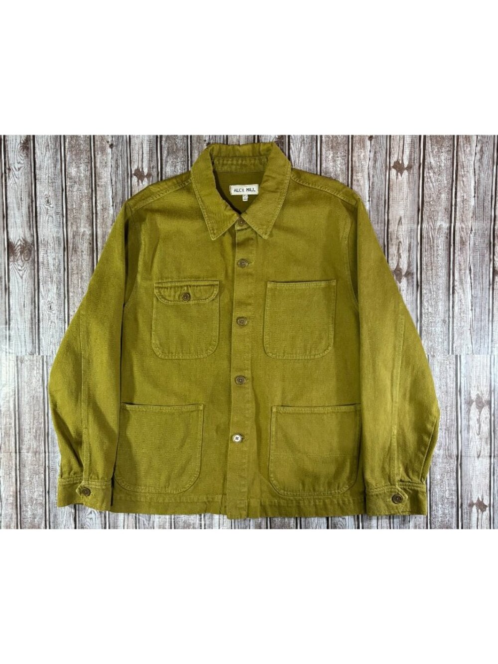 Alex Mill Garment Dyed Work Jacket Chore Coat size XL color green